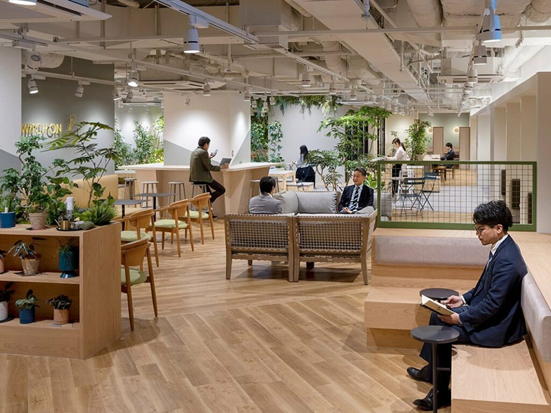 Ciri khas desain Biophilic work space