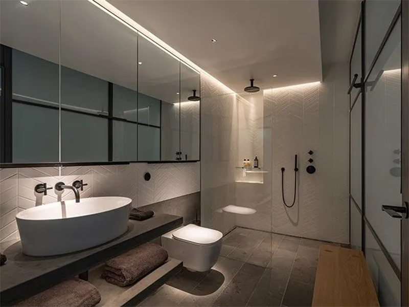 Tips Penggunaan Linear Lighting di Kamar Mandi