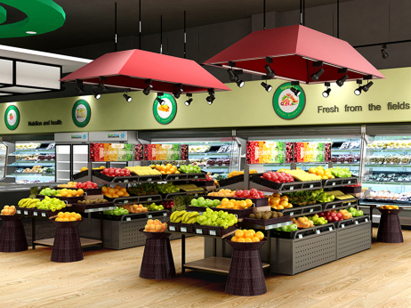 Menyambut Pelanggan dengan Cahaya pada Supermarket dan Toko Buah