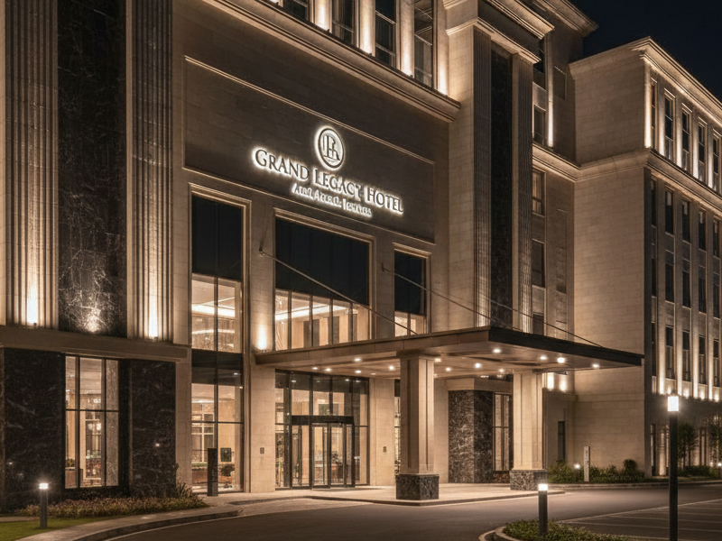 Strategi Pencahayaan Eksterior Hotel Dari Fasad hingga Area Parkir