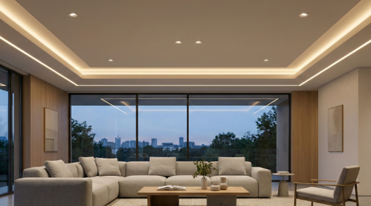 Pilihan Ceiling Based Lighting Untuk Ruang Tamu Modern Minimalis