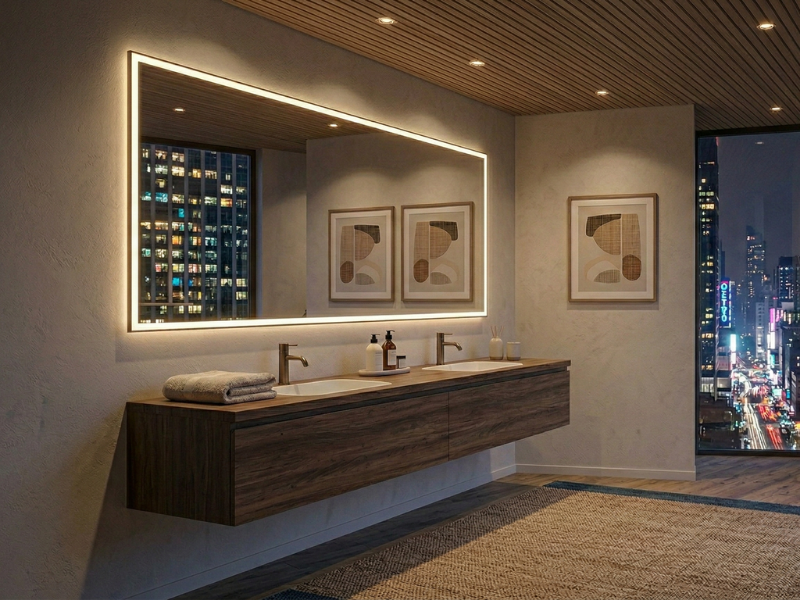 Desain Pencahayaan Kamar Mandi Minimalis Modern