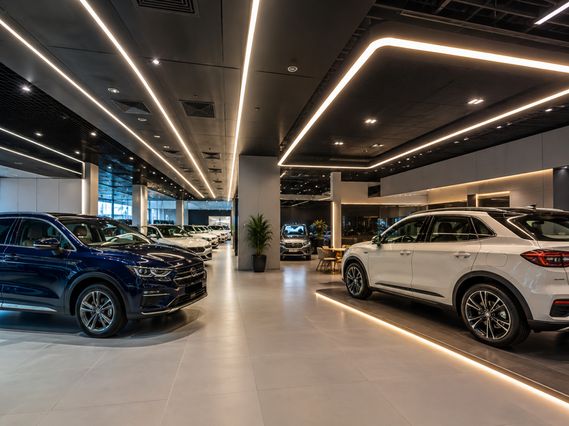 Desain Pencahayaan Showroom Mobil untuk Customer Experience - Anak Panah Perkasa
