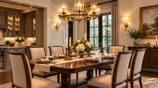 Lighting Dining Room American Classic: Bulb dan Finishing - Anak Panah Perkasa