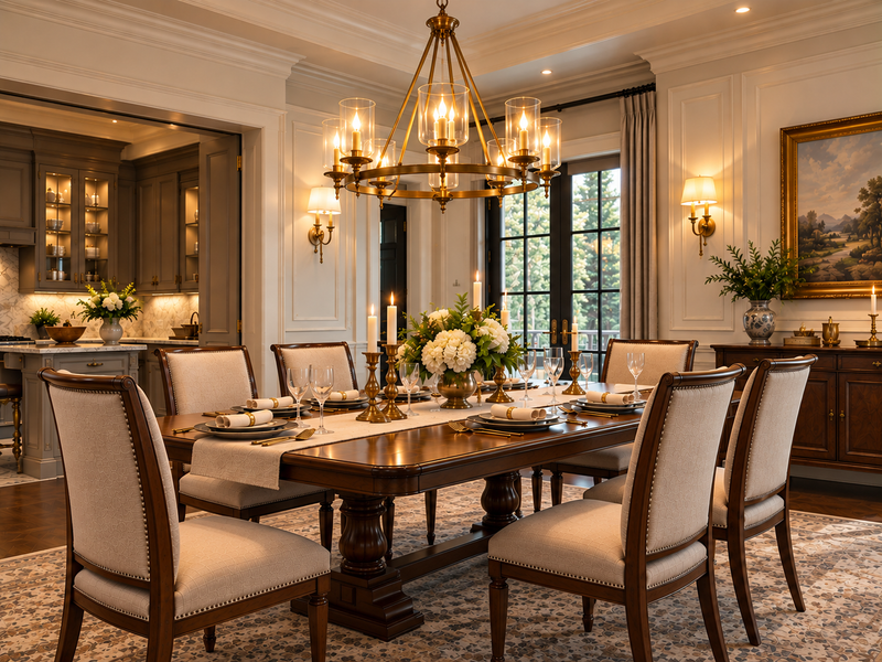 Lighting Dining Room American Classic: Bulb dan Finishing - Anak Panah Perkasa