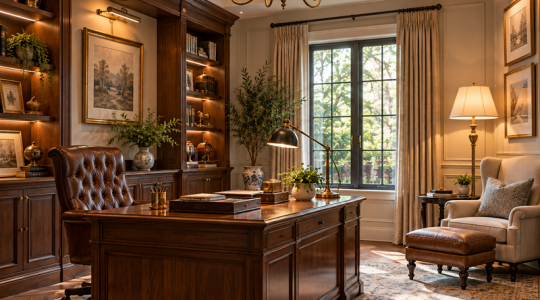Membangun Home Office yang Produktif dengan Classic Lighting -